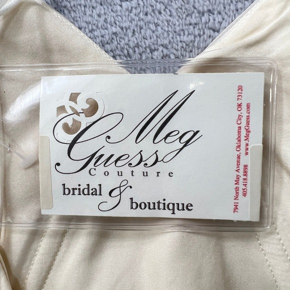 Leanne Marshall Faye Silk Chiffon Gown Ivory Size 12 NWT Bridal Wedding‎ Dress - Picture 9 of 12